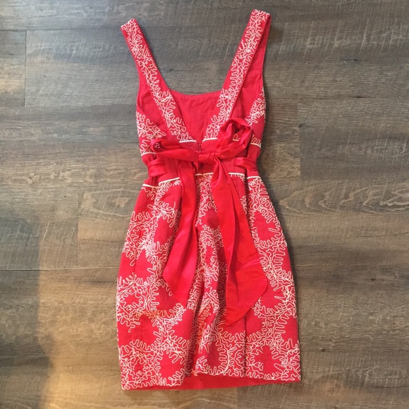 Red and White French Connection Dress - Picture 2 of 4